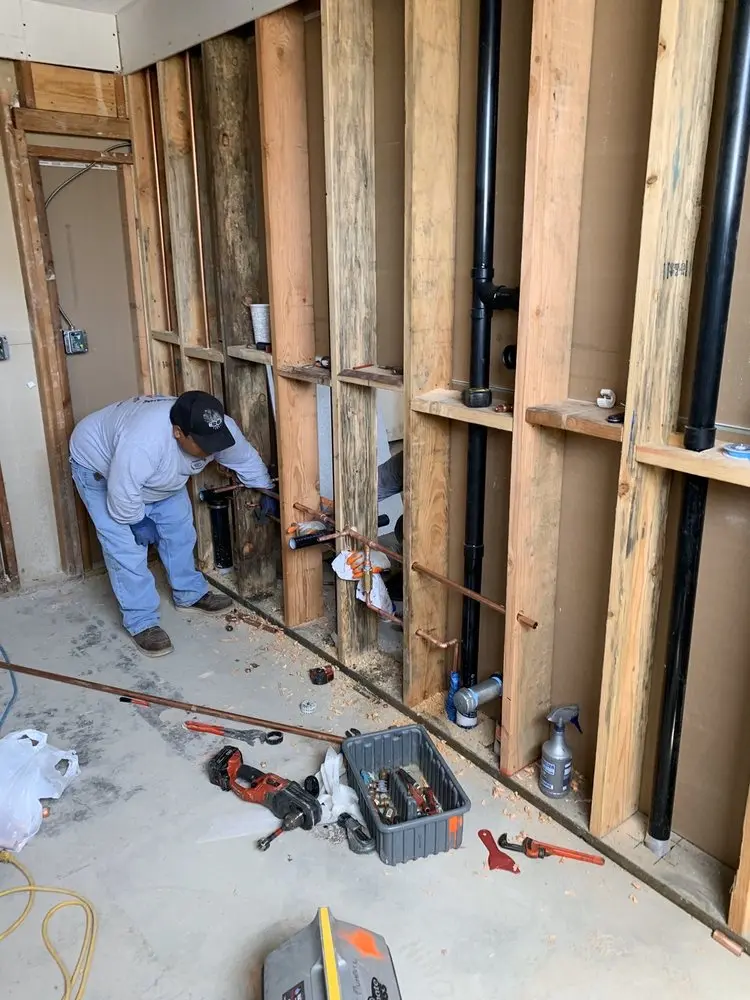 Commercial rough-in plumbing for Trenchless Sewer Repair in Knoxville